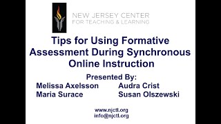 Formative Assessment During Remote Learning