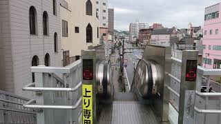 藤田交差点歩道橋のエスカレーター 三菱