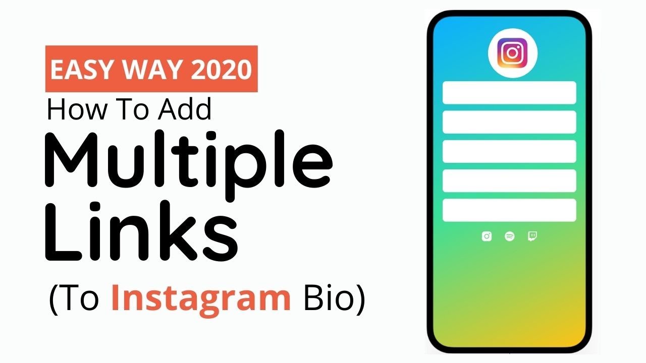 How To Add Multiple Links To Instagram Bio [More Than One Link] - YouTube