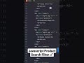 Is that JavaScript Product Search Filter? #shorts