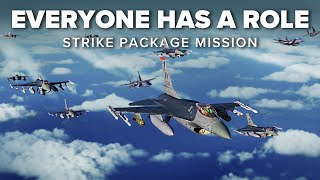 BIG Strike Package F-16 Viper And F-15 Eagle| DCS World