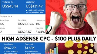 High AdSense CPC Method 2024 🔥 $20+ CPC Adsense Loading🔥 How to Increase Google Adsense CPC 🔥🔥