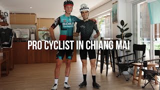 Riding with Ide Schelling WORLD TOUR PRO cyclist in Chiang Mai