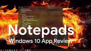 Notepads [Windows 10] App Review