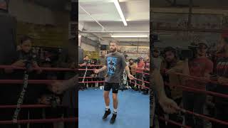 Wow! Caleb Plant showing off with the Jump Rope!!