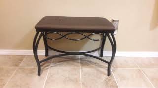 Mango Steam Rectangle Shoe Bench - Vanity Seat//Dressing Stool//Makeup Chair - review