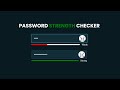 Password Strength Checker In HTML CSS & JavaScript | CodingBug