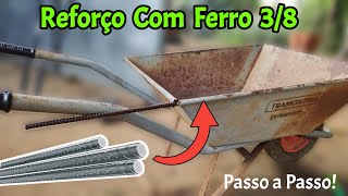 Como Fazer Reforço em Carrinho de Mão Carroça Tramontina#dicas #obracivil #pedreiro #ajudante #viral