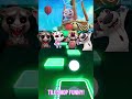 Talking Tom Exe, Talking Hank Exe, Talking Ben Exe, Talking Angela Exe - Tiles Hop EDM Rush #shorts