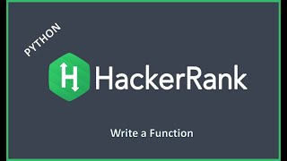 HackerRank | Write the Function | Python code
