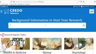 Using the Mind Map Tool In Credo Reference Database