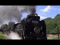 【秋晴れの峠】 slやまぐち号 d51200号機 　japanese steam locomotive d51 【蒸気機関車】