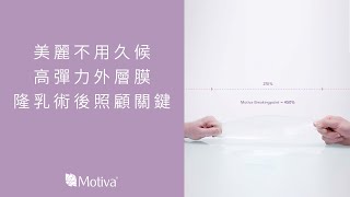 美麗不用久候！高彈力外層膜是隆乳術後照顧的關鍵｜MOTIVA魔滴