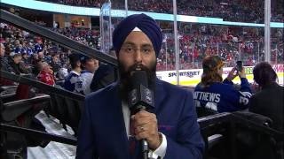 Video: Host of Punjabi HNIC makes English NHL broadcast debut