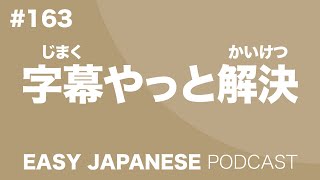 #163 Final thoughts about the transcript / 字幕やっと解決 EASY JAPANESE Japanese Podcast