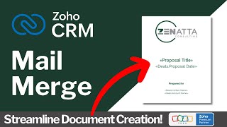 Mail Merge Tutorial for Zoho CRM