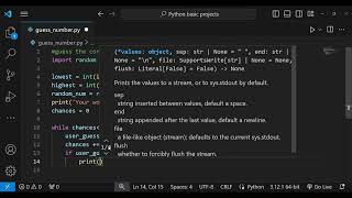 guess a number randomly using python randint() method.