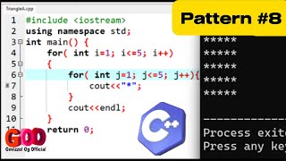 🎯 C++ Program to Print Square Pattern | Step-by-Step for Beginners