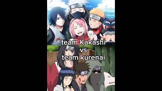 🤔Team Kakashi vs Team kurenai💥#shorts #naruto #narutoshippuden #kakashi #anime #vs #trending #viral