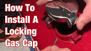How To Install A Locking Motorcycle Gas Cap-Honda CL350 Restoration: Part 129