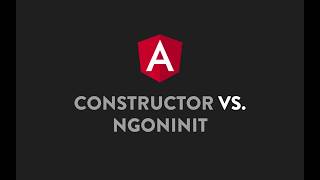 Angular - the difference between constructor and ngOnInit
