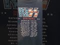 kiss band t shirt $8.98 at walmart 1976 tour american rock and roll stars and stripes flag