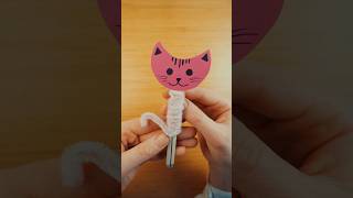 Cute Cat 🐈 easy DIY Idea 💕 #papercraft #easydiy #diycrafts #easycraft #cat #kreativling