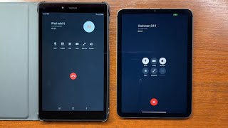 Samsung Tab A 8.0 vs iPad Mini 6 SkyPhone & Zangi Apps Outgoing vs Incoming Calls. Android vs iPadOS