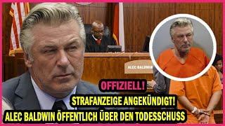 Offiziell! Strafanzeige angekündigt! Alec Baldwin öffentlich über den Todesschuss