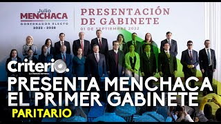 Presenta Menchaca el primer gabinete paritario