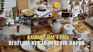 KEGIATAN JAM 4 PAGI IBU RUMAH TANGGA DIDAPUR SEBELUM BERANGKAT KERJA #keluargasederhana #vlogirt