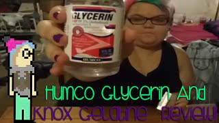 Humco Glycerin And Knox Gelatine For Special Effects Review \u0026 Informational