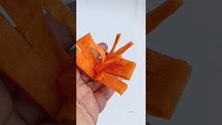carrot butterfly/ vegetable carving garnish/সালাদ ডেকোরেশন #shorts