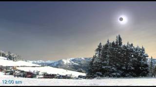 2011, January 4 - Partial solar eclipse simulation
