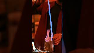 EPIC FLAMING COCKTAIL at Pastiche | Toronto, Ontario