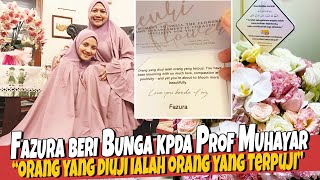 Sweetnya! Fazura hantar Bunga pada Prof Muhaya