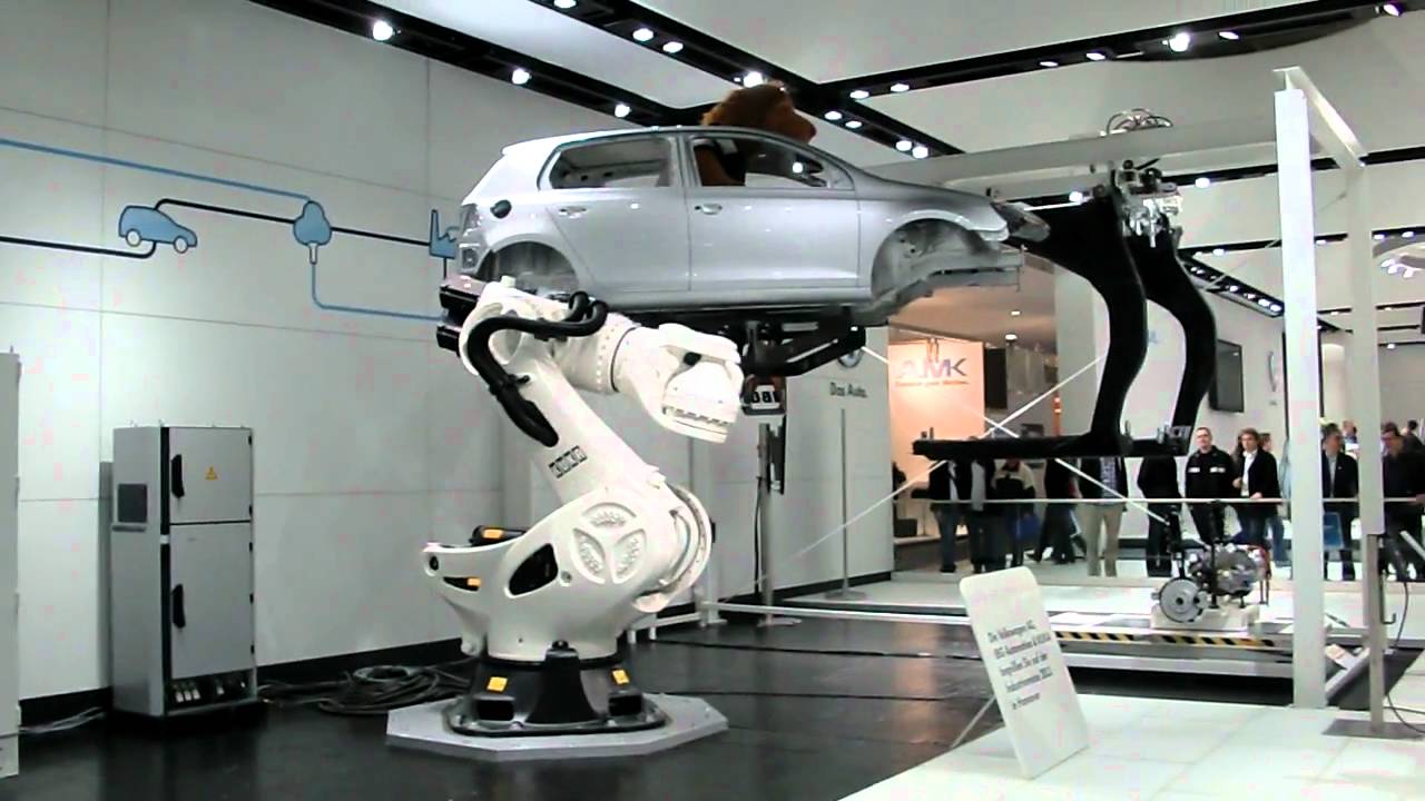 Kuka - VW Robot Automotive Line Demonstration Part 1 - YouTube