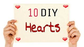 10 DIY Heart Crafting for Valentine's Day ❤️❤️- 872