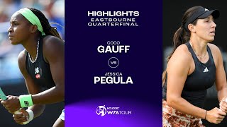 Coco Gauff vs. Jessica Pegula | 2023 Eastbourne Quarterfinals | WTA Match Highlights
