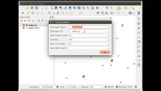 Create lines connecting two point layers in QGIS