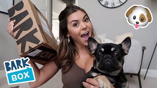 Unboxing my 1st Bark Box with my dog!