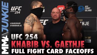 UFC 254: Khabib vs. Gaethje full fight card faceoffs