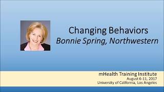 mHTI 2017 - Bonnie Spring: Changing Behavior