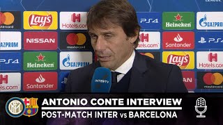 INTER 1-2 BARCELONA | ANTONIO CONTE INTERVIEW: "We deserved more" [SUB ENG]