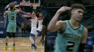 LaMelo Ball drills a trey right in Lonzo's grill | Hornets vs Pelicans