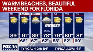 Orlando AM Weather Forecast: Warm, beautiful weekend; cooler coast
