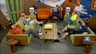 BB16 8/08 5:08am - Living Room Talk, Farts, Girls, Nominations, Beastmode Doesn't Lose