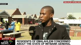 Residents of eMalahleni concerned about the state of Witbank General Hospital