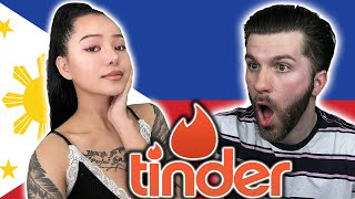 Tinder Swiping Hot Girls in The Philippines! (Tinder Passport)