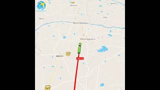 22232 - Train Route - SMVT Bengaluru - Kalaburagi Vande Bharat Express #map #travel #tourist